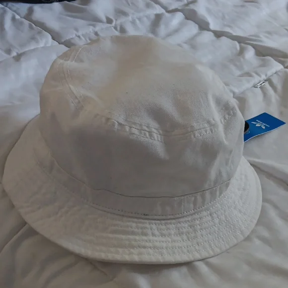Adidas White Bucket Hat Bold Logo - Picture 4 of 5